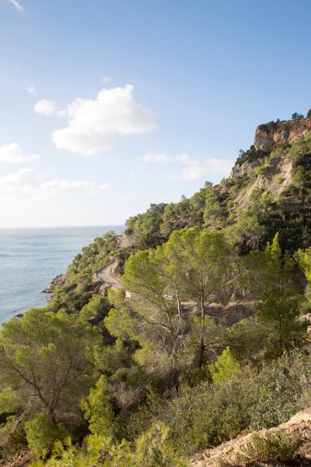 Road at Es Cubells Cove, Ibiza, Spain