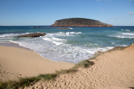 Comte Beach in Ibiza; Spain