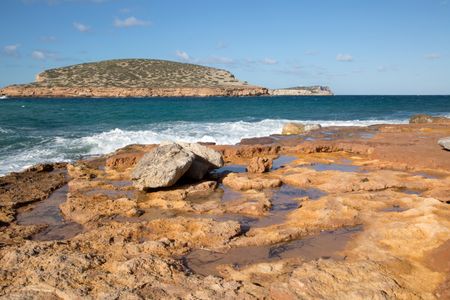 Comte Beach in Ibiza; Spain