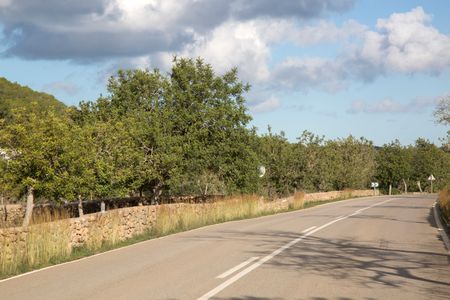 Open Road outside Santa Agnes; Ibiza; Spain