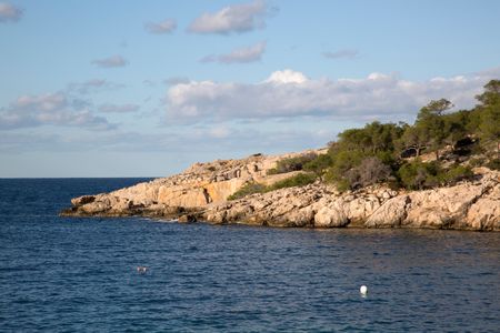 Cala Saladeta Cove; Ibiza; Spain