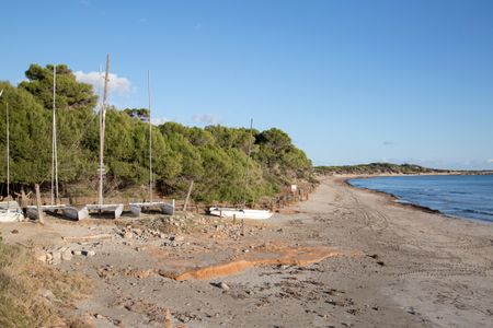 Salinas Beach in Ibiza; Spain