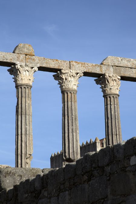Roman Temple at Evora; Portugal