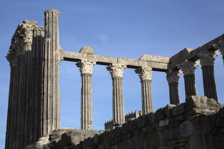 Roman Temple at Evora; Portugal