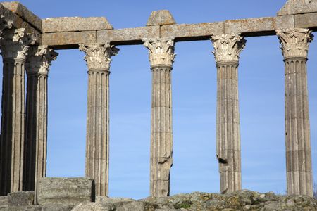 Roman Temple at Evora; Portugal