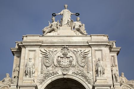 Rua Augusta Arch; Commerce Square, Lisbon; Portugal