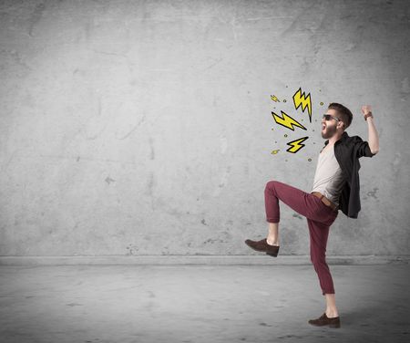 angry-hipster-guy-casual-clothes-shouting-792806407 An angry hipster guy in casual clothes shouting heavily with drawn thunder sign illustration concept