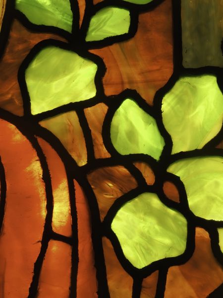 Macro of stained glass window