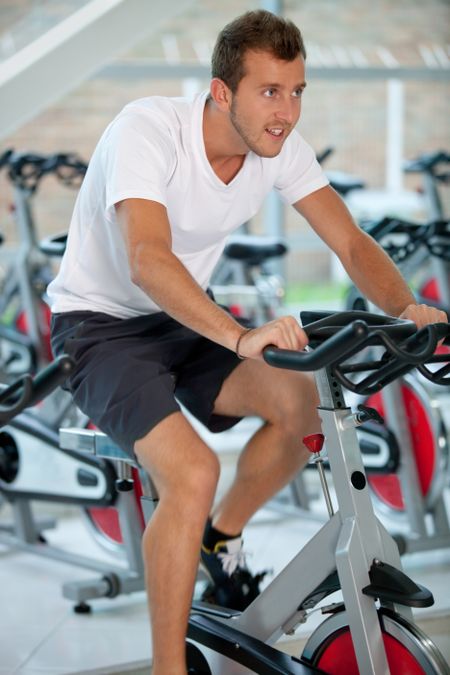 Athletic man at the gym