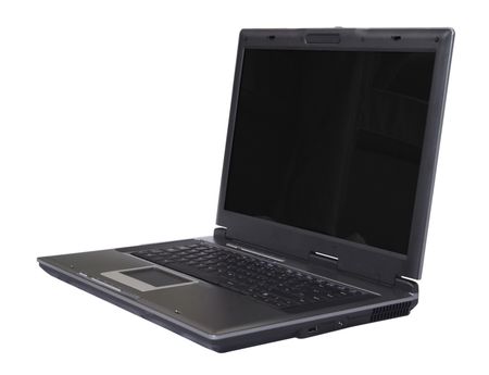 modern laptop with clipping path