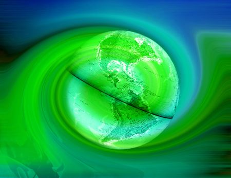 Abstract background with earth