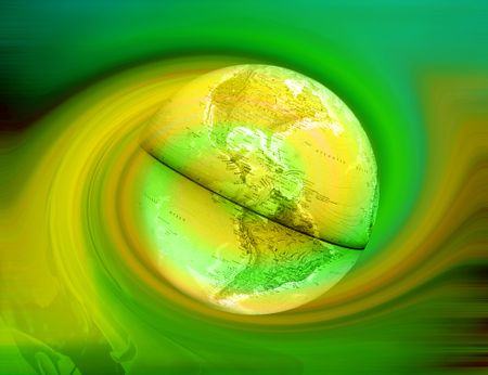 Abstract Background with an earth globe on it